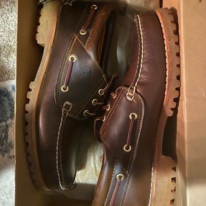 New mens timberland trad hand sewn 3 eye lug